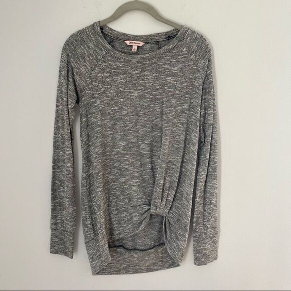 Juicy Couture Tops - Juicy Couture Women’s Round Neck Gray Long Sleeve Knit Top